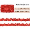 Alilang Sequin Braid Trim, 0.6 Inch Wave Sequin Strip, Glitter Metallic Paillette Sequin Ribbon, DIY Sewing Embellishment, 27 Yards - 2 of 4