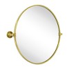TEHOME Adlina Round Metal Framed Pivoting Wall Mounted Bathroom Vanity Mirror - 3 of 4