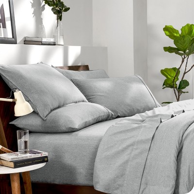 California King Heather Pewter Microfiber Bed in a Bag Set