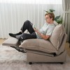 Modular Sectional Sofa with Heating cushion Power Recliner Chair, V-Shape Sectional Corner Sofa 5 Seater with Recliner & Ottoman Couch - 3 of 4