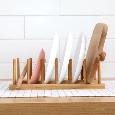 Solid Wood Dish Drip Rack Plate Holder, Size: 30x12x10cm