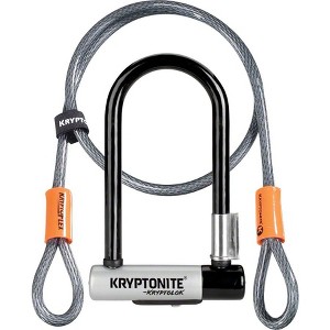 Kryptonite KryptoLok U-Lock 3.25 x 7" Black with Cable - 1 of 4