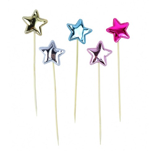 O'creme Gold 'happy Birthday' With Stars Cake Topper : Target