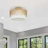 8.75"Alaina Drum Shade Ceiling Light - River of Goods: Semi-Flush Mount, LED Compatible, UL Listed - 2 of 4