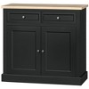 HOMCOM Sideboard Buffet Cabinet with Storage Drawers, 2 Door Kitchen Storage Cabinet with Adjustable Shelves, Coffee Bar for Living Room - image 4 of 4