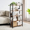 5-Tier Tall Bookshelf, Bookcase with Steel Frame, Book Shelf for Living Room, Home Office, Study, 11.8 x 31.5 x 60.6 Inches, Industrial Style - 3 of 3