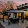 HAPPATIO Patio Gazebo with Ventilation Double Roof，Outdoor Soft Top Gazebo with Mosquito Netting for Lawn, Garden - 2 of 4