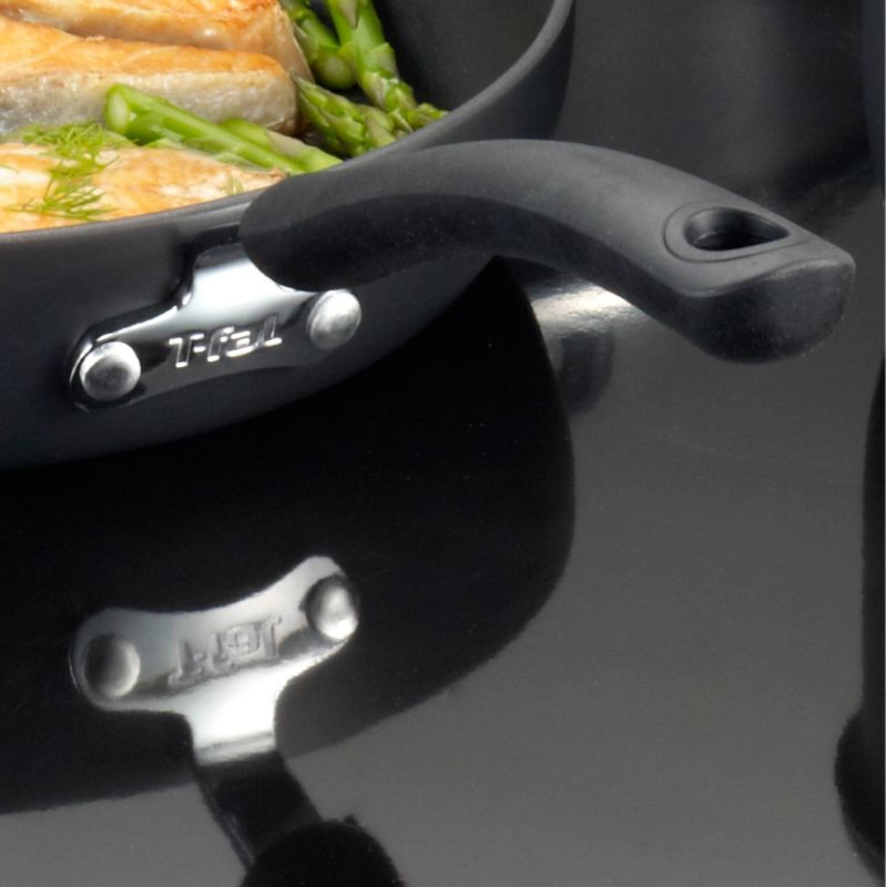 T-fal 2pc Ultimate Hard Anodized Nonstick Cookware Set Gray, 4 of 9