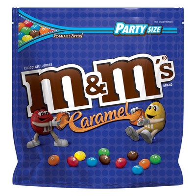 M&M's Caramel Chocolate Christmas Candy, Party Size - 34 oz Bulk Bag