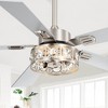 Airsurfer 48-inch Wood 5-Blade Crystal Fandelier Ceiling Fan with Remote and Light - 3 of 4