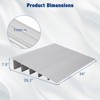 Door Ramp, Threshold Ramp 4'' Rise - 320kg Capacity Aluminum Floor Transition Strip for Wheelchair, Scooter, Motorhome, Pets, Truck - 2 of 4