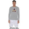 AS University Adult Sport Long Sleeve Shirt Primary Logo, Athletic Heather - 3 of 4