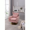 Okak 360 Degree Swivel Accent Chair, Classic Mid-Century Accent Chair with Gold Metal Basefor Living Room - 2 of 4