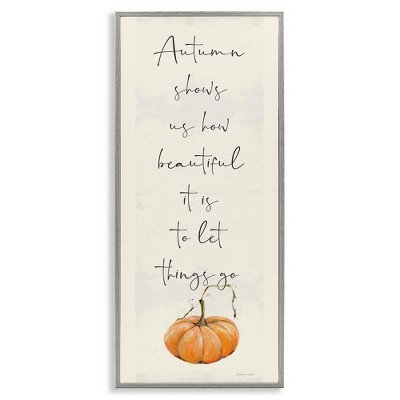 Stupell Industries Autumn Beauty Inspirational Phrase, 10" x 24"