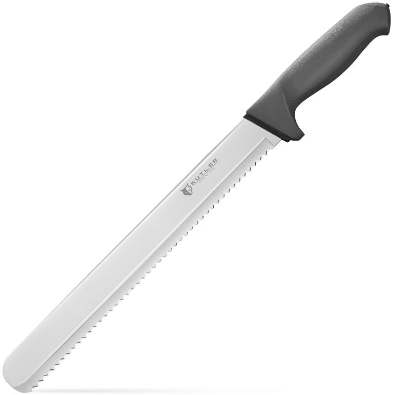 KUTLER Professional Stainless Steel Bread Knife and Cake Slicer with Ultra-Sharp Serrated Blade, 3 of 8