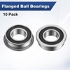 Unique Bargains Chrome Steel Rubber Shielded Flanged Ball Bearing - 4 of 4