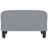 vidaXL Footstool Dark Gray 27.6 in.x21.7 in.x16.1 in. Microfiber Fabric - 3 of 4