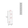 SEVOBAL Shoe Racks Practical Design Daily Essentials Decorative Items with Open Shelves for Living Spaces, Gray, 27.94"*11.7"*48.7" - 3 of 4