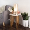 LED Uplight Table Lamp with Silver Mercury Finish, Embossed Trellis Pattern and Included LED Light Bulb for Home Uplighting by Hastings Home - 4 of 4