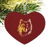 Northern State University Primary Logo Heart Love Wood Christmas Tree Holiday Ornament - 2 of 3
