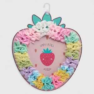 Simply Petals 40-Pack Strawberry Themed Baby Hair Bow Set -  Assorted Baby Bows for 0-12 Months, Colorful Clips for Infants, Girl, 40pcs - 1 of 4