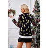 Women's Christmas Sweater Santa Claus Jacquard Knit - Long Sleeve Crewneck Ugly Holiday Pullover Festive Cozy Winter Xmas Party Sweater - 2 of 4