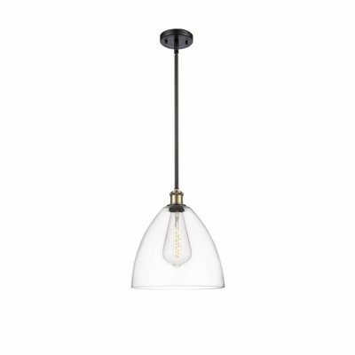 Bristol Glass - 1 Light Mini Pendant In Industrial Style-12.75 Inches Tall and 12 Inches Wide