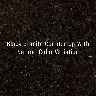 Cambridge Mahogany Kitchen Island with Black Granite Top