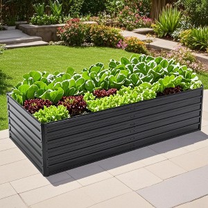 ORRD 8x4x2ft Galvanized Metal Raised Garden Bed – 481 Gal Large Outdoor Planter Box - 1 of 4