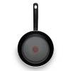 T-fal Simply Cook Nonstick Dishwasher Safe Cookware, 7.5" & 10" Fry Pans, 2pc Set, Black - image 2 of 4