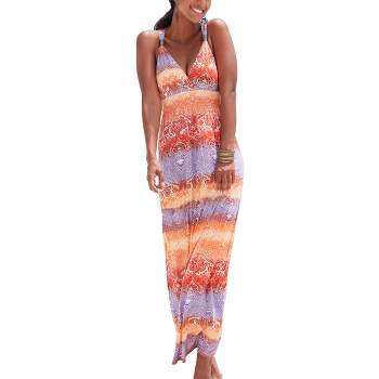 LASCANA Women's Sleeveless Maxi Dress Sundress Summer