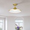 Livex Lighting Waldorf 1 - Light Semi-Flush Mount in  Soft Gold/Polished Brass - 3 of 4