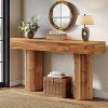 Tribesigns Farmhouse Console Table, 63-Inch Long Wooden Entryway Table Behind The Couch - 4 of 4