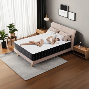 Queen size Mattresses , Memory Foam Hybrid Queen Mattresses in a Box,Individual Pocket Spring Breathable Comfortable for Sleep Supportive - 1 of 4