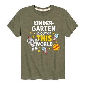 Boys' - Dr. Seuss - Kindergarten Out Of This World Short Sleeve Graphic T-Shirt - 1 of 4