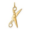 Black Bow Jewelry 14k Yellow Gold 3D Moveable Scissors Charm - 3 of 4