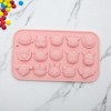 Unique Bargains Chocolate Mould 15-Cavity Animal Faces Candy Mould Hand Wash 5.98"x3.46"x0.43" 1 Pc - 2 of 4