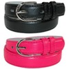CTM Kid's Basic Leather Dress Belt (Pack of 2 Colors) - 4 of 4