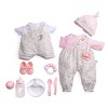 JC Toys Berenguer Boutique 15" Soft Body Baby Doll Gift Set with Window Box Brown Hair - 3 of 4