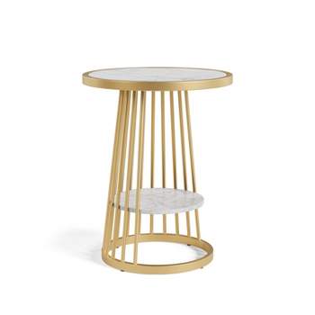 Tinful Modern Round Side Table - HOMES: Inside + Out