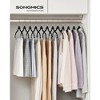 SONGMICS 30 Packs Velvet Skirt Pants Hangers Velvet Hangers with Adjustable Clips Non Slip Space Saving Clothes Hangers - 2 of 4