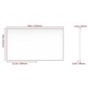 60”x36” Oversized Modern Rectangle Bathroom Mirror With Black Frame Decorative Large Wall Mirrors - 4 of 4