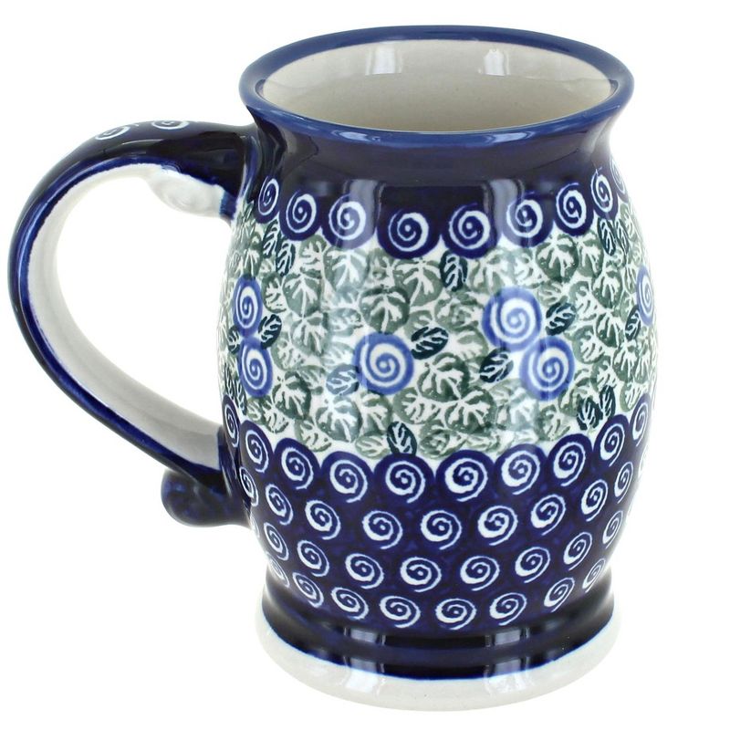 Blue Rose Polish Pottery 1106 Zaklady Beer Mug, 1 of 2