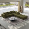 NicBex Couches for Living Room 162" Cloud Sofa Sectional Sofa Couch Set L Shaped Free Combination Sofa Couch With 6 Pillows - 3 of 4