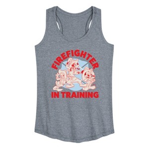 Women's - Disney - Firefighter Mickey & Friends Graphic Racerback Tank - 1 of 4