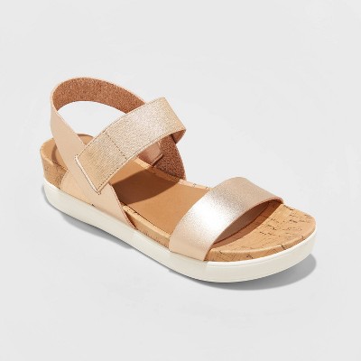 gold sandals target