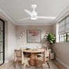 Airsurfer 52" Matte Black Ceiling Fan with LED Color-Changing Light, 3 Blades, Reversible Quiet Motor, and Remote Control - 3 of 4