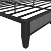 Grungis Queen Size Bed Frame with Charging Station,Metal Platform Bed with Upholstered Headboard for Bedroom - 3 of 4