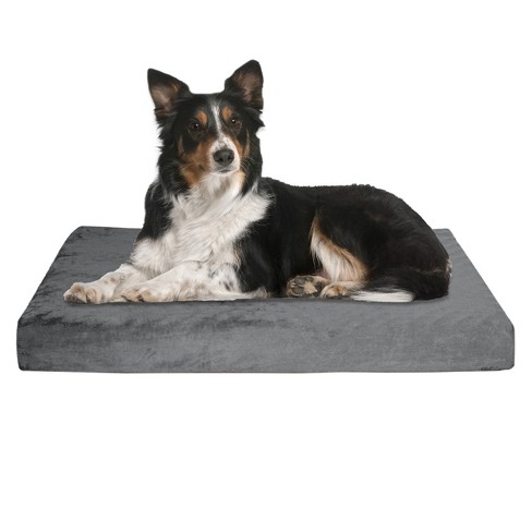 A Dogs Life Gray Bubble Loom Orthopedic Crate Mat Dog Bed