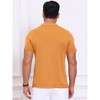 INSPIRE CHIC Men's Striped Knitted Summer Short Sleeves Button Down Jacquard Polo Shirts - 3 of 4